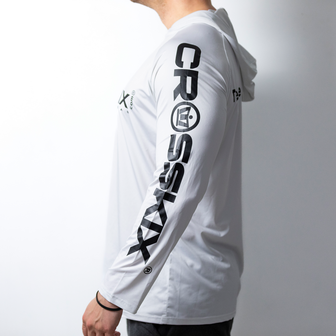 Crosskix Hooded Long Sleeve Athletic Performance Shirt - UPF30