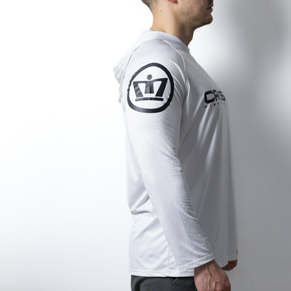 Crosskix Hooded Long Sleeve Athletic Performance Shirt - UPF30