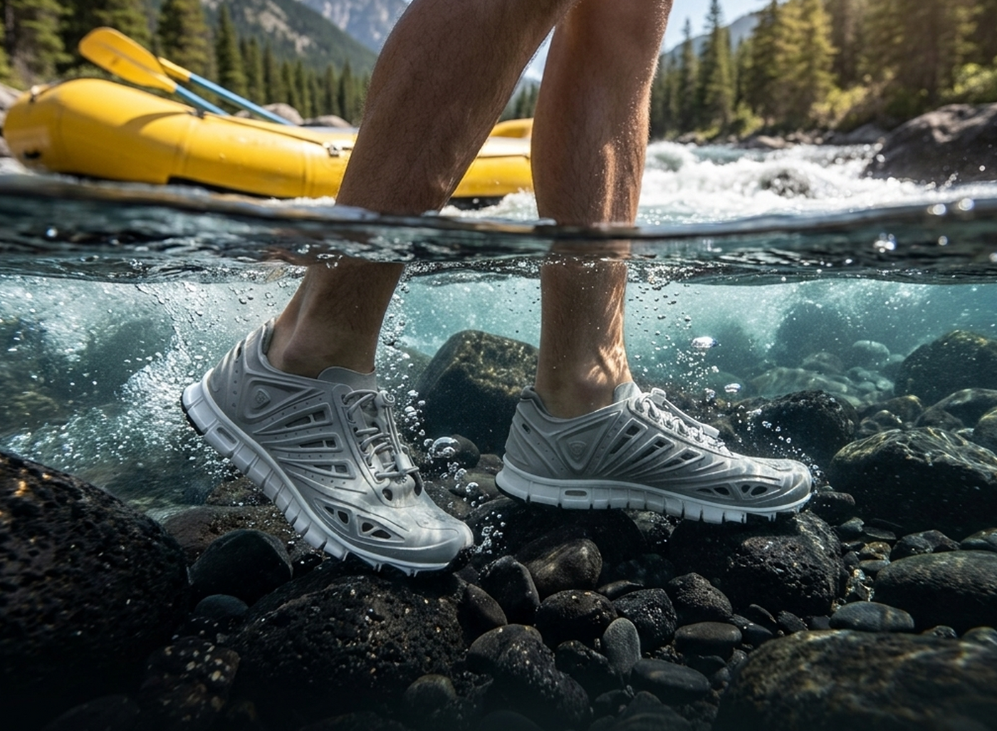 Tired of Rafting Shoes 
That Can't Keep Up?