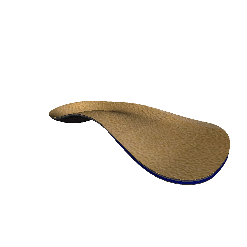 Dress Shoe Custom Orthotic, Vinyl Black Dress Shoe Custom Orthotic, Vinyl Black