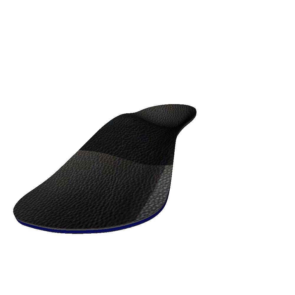 Dress Shoe Custom Orthotic, Vinyl Black Dress Shoe Custom Orthotic, Vinyl Black
