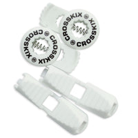 ELASTI-LACE lace & lock set - White CROSSKIX