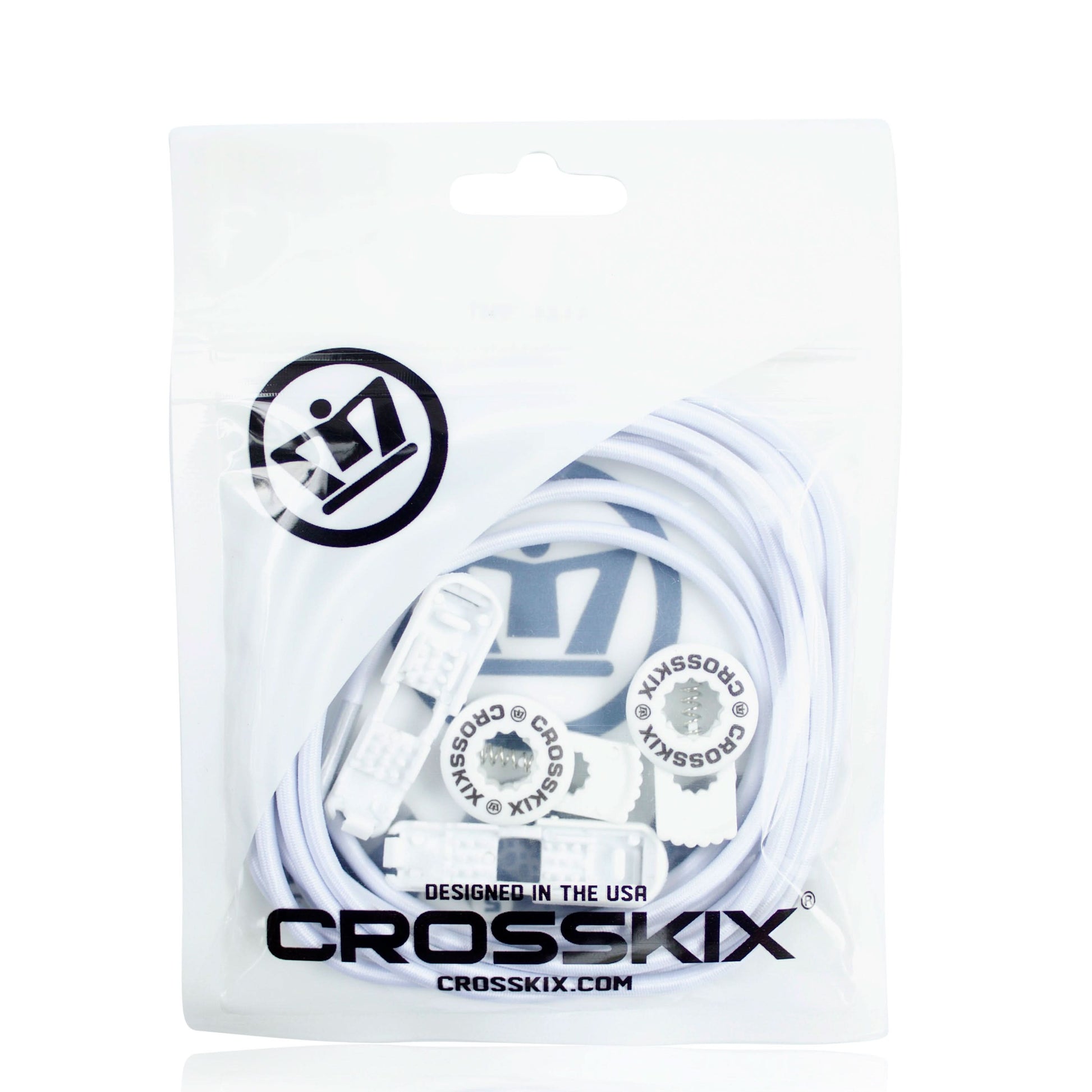 ELASTI-LACE lace & lock set - White CROSSKIX