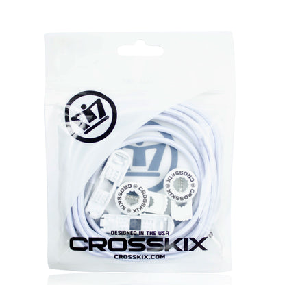ELASTI-LACE lace & lock set - White CROSSKIX