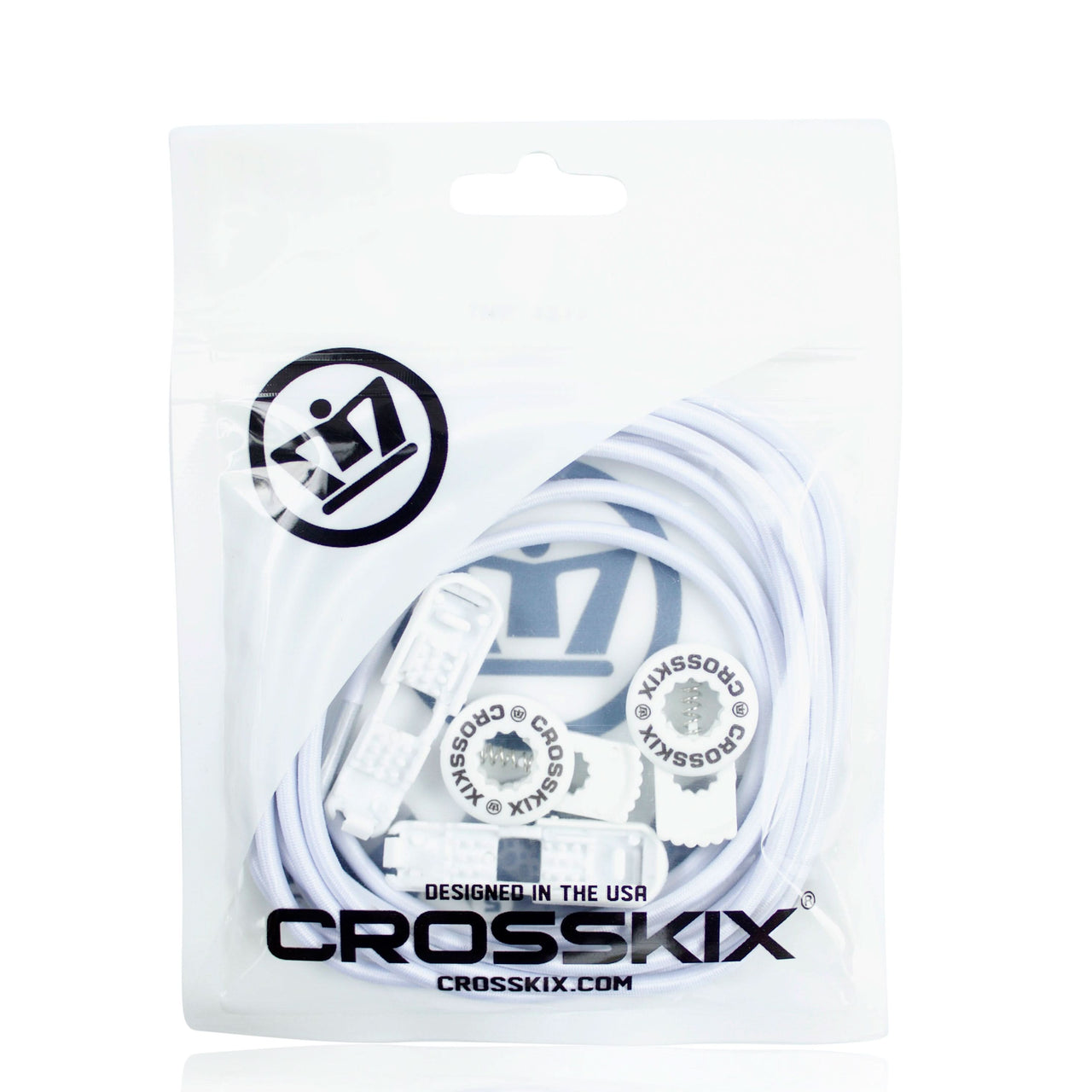 ELASTI-LACE lace & lock set - White CROSSKIX