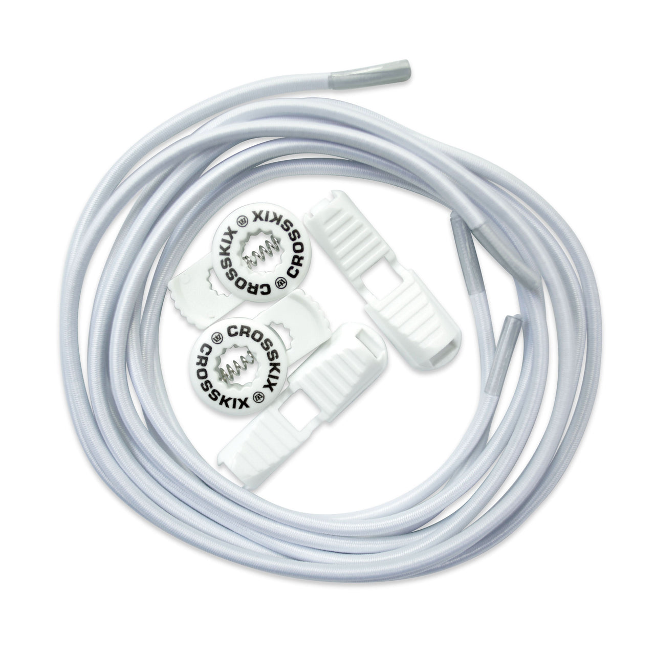 ELASTI-LACE lace & lock set - White CROSSKIX